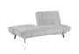 Dunstan Silver Grey 80" Convertible Sleeper Sofa Bed - Detail