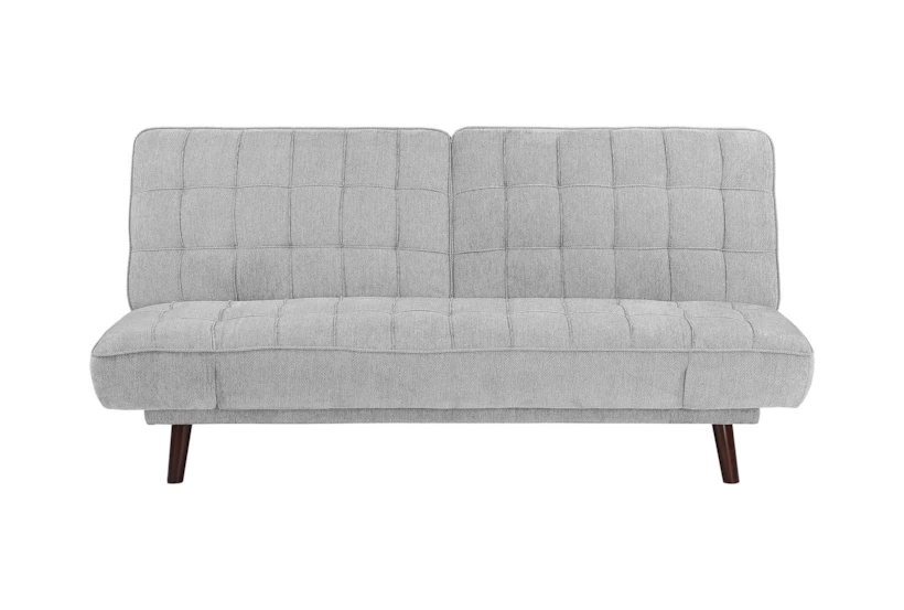 Dunstan Silver Grey 80" Convertible Sleeper Sofa Bed - 360