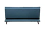 Discus Blue 75" Convertible Sleeper Sofa Bed - Back