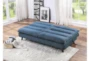 Discus Blue 75" Convertible Sleeper Sofa Bed - Room