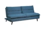 Discus Blue 75" Convertible Sleeper Sofa Bed - Signature