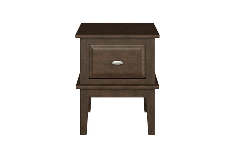 18" Brown 2 Drawer End Table - 360