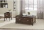 18" Brown 2 Drawer End Table - Room