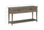 54" Grey Traditional 2 Drawer Console Table - Detail