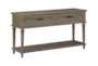 54" Grey Traditional 2 Drawer Console Table - Signature