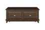 46" Brown Lift-Top Coffee Table - Front