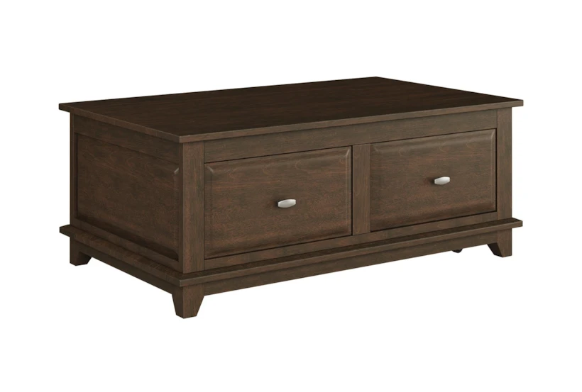 46" Brown Lift-Top Coffee Table - 360