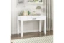 42" White 2 Drawer Writing Desk With 1 Drawer - Room