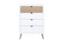 Clancy White 4-Drawer Chest - Front