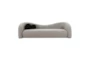 Leonie Grey 103" Faux Shearling Sofa - Front