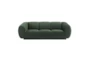 Emmet Forest Green 90" Velvet Curved Sofa - Front