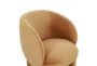 Kiki Cognac Velvet Accent Chair - Detail