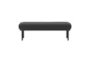 Olivia Black Boucle Bench - Front