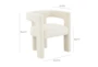 Sloane Cream Velvet Chair - Detail