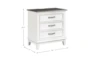 Chestley White 3-Drawer Nightstand W/ Usb & Power Outlet - Detail