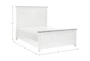 Chestley White California King Wood Panel Bed - Detail