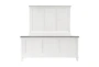 Chestley White California King Wood Panel Bed - Front