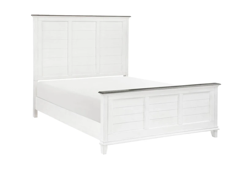 Chestley White King Wood Panel Bed - 360