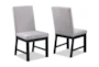 Poppy Black Upholstered Dining Side Chair Set For 2 - Signature