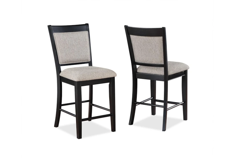 Ferry Upholstered Two Tone Counter Stool Set For 2 - 360