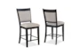 Ferry Upholstered Two Tone Counter Stool Set For 2 - Signature