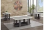 Modern Faux Stone 3 Piece Coffee Table Set - Room