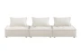 Larisa Beige 120" 3 Piece Modular Sofa - Front