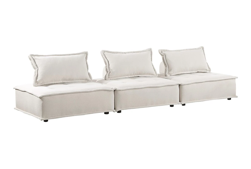Larisa Beige 120" 3 Piece Modular Sofa