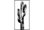 22X42 Modern Cactus I With Black Frame - Signature