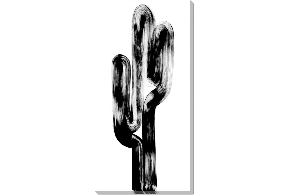 24X48 Modern Cactus I With Gallery Wrap