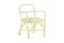 23" Modern Cream Rattan Outdoor Dining Chair - Signature