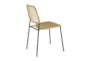 23" Modern Natural Cord Outdoor Dining Chair - Back