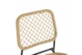 23" Modern Natural Cord Outdoor Dining Chair - Detail