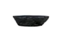 31" Modern Black Textured Concrete Outdoor Coffee Table - Side