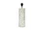 20" Multicolor Terrazzo Cylinder And Blue Shade Table Lamp - Detail