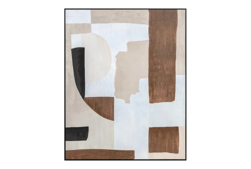 31.5X39.5 Brown Tonal Abstract Ii Wall Art - 360