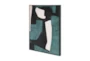 31.5X39.5 Teal Toned Abstract I Wall Art - Side