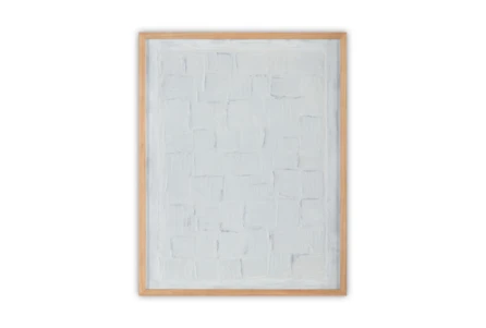 23X29 White Tonal Checkerboard Wall Art - Main