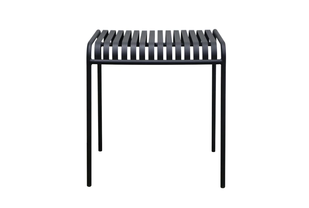 Black Outdoor End Table