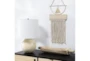 Table Lamp-White Marbled Ceramic - Room