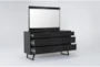 Joren Black 6-Drawer Dresser/Mirror - Side