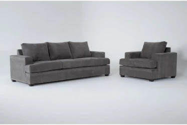 Bonaterra Charcoal Sofa/Chair Set