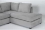 Bonaterra Dove 127" 2 Piece Sectional With Right Arm Facing Corner Chaise & Left Arm Facing Sleeper Sofa - Detail