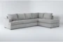Bonaterra Dove 127" 2 Piece Sectional with Left Arm Facing Queen Sleeper Sofa & Right Arm Facing Corner Chaise - Signature