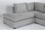 Bonaterra Dove 127" 2 Piece Sectional with Right Arm Facing Queen Sleeper Sofa,Left Arm Facing Corner Chaise & Storage Ottoman - Detail