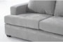Bonaterra Dove 127" 2 Piece Sectional with Left Arm Facing Queen Sleeper Sofa,Right Arm Facing Corner Chaise & Storage Ottoman - Detail