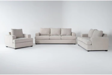 Bonaterra Sand 3 Piece Sleeper Sofa, Loveseat & Chair Set