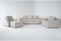 Bonaterra Sand 4 Piece Sleeper Sofa, Loveseat, Chair & Ottoman Set - Signature