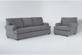 Hampstead Graphite 2 Piece Sleeper Sofa & Chair Set