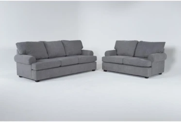 Hampstead Graphite 2 Piece Sleeper Sofa & Loveseat Set